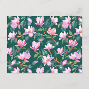 Cartão Postal Magnólia florescente