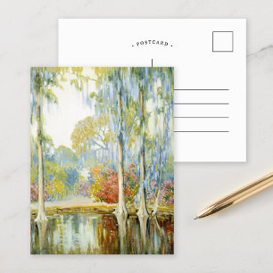 Cartão Postal Magnolia Gardens Alfred Hutty