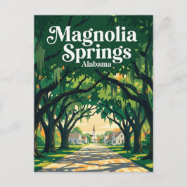 Cartão Postal Magnolia Springs EUA