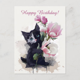 Cartão Postal Magnolias florescem