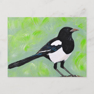 Cartão Postal Magpie Painting