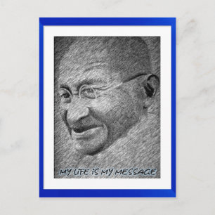 Cartão Postal Mahatma Gandhi