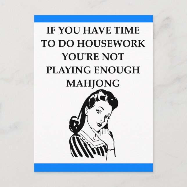 CARTÃO POSTAL MAHJONG (Frente)