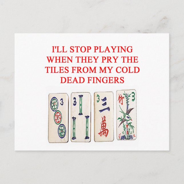 Cartão Postal mahjong (Frente)