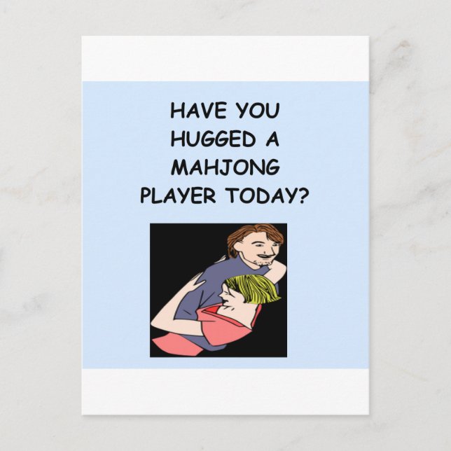 Cartão Postal mahjong (Frente)