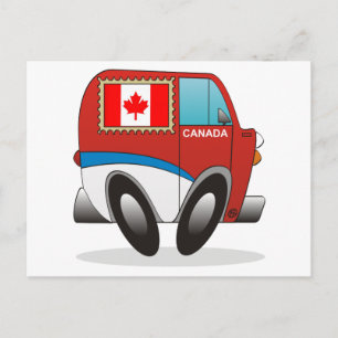 Cartão Postal Mail Truck Canadá