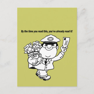 Cartão Postal Mailman Humor - Quando Você Ler Isto...