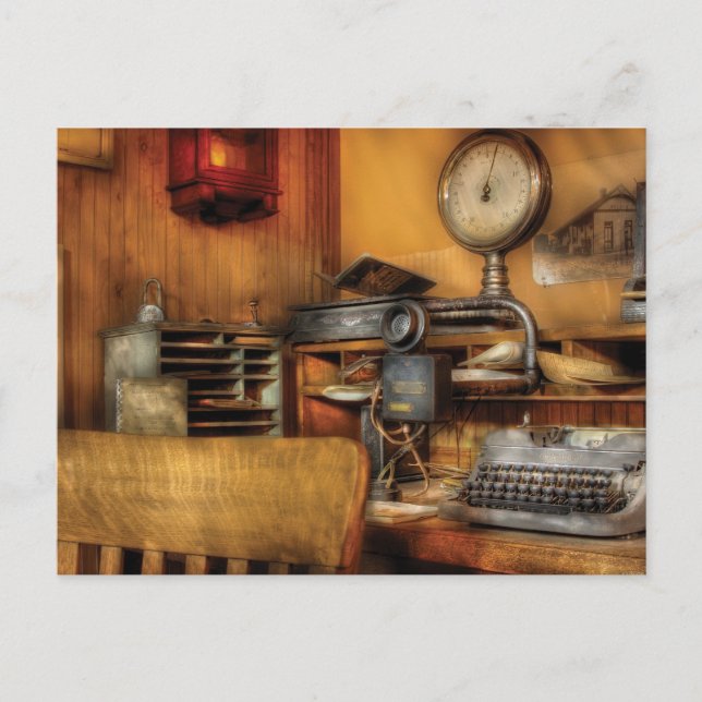 Cartão Postal Mailman - No Escritório (Frente)