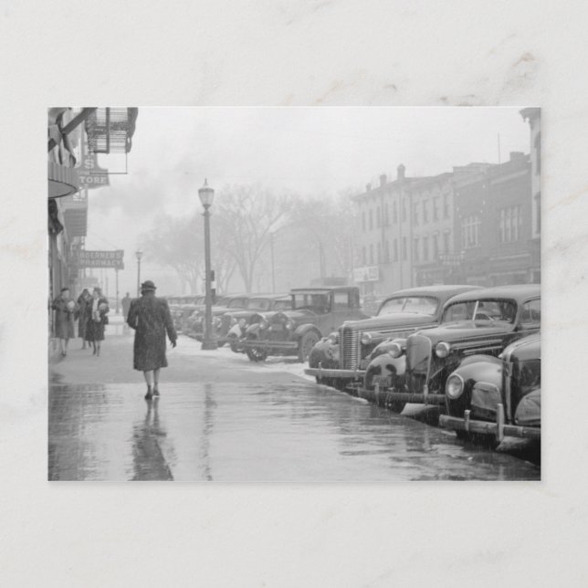 Cartão Postal Main Street Iowa City (Frente)