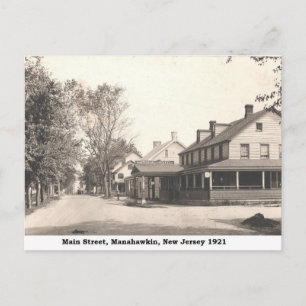 Cartão Postal Main Street, Manahawkin NJ Vintage