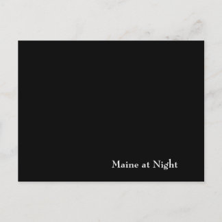 Cartão Postal Maine à noite