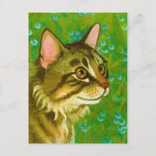 Cartão Postal Maine Coon Cat com Mistletoe
