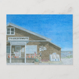 Cartão Postal Maine General Store Watercolor