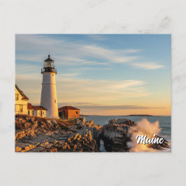 Cartão Postal Maine Lighthouse Viagem