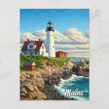 Maine Lighthouse Viagem