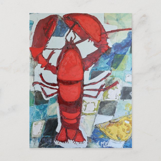 Cartão Postal Maine Lobster (Frente)