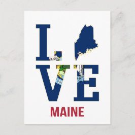 Cartão Postal Maine US State Love