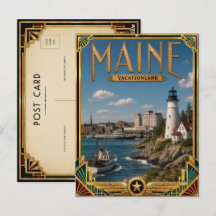 Maine Vintage Art Deco Era de Ouro