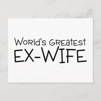 Cartão Postal Maior ex-esposa do mundo