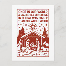 Cartão Postal Maior que todo o nosso mundo 1