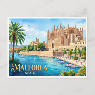 Cartão Postal Maiorca Palma Espanha
