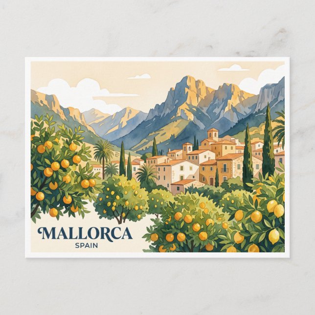 Cartão Postal Maiorca Sóller Espanha (Frente)