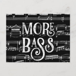 Cartão Postal Mais Baixo Quadro Negro - Música Preto Branco
