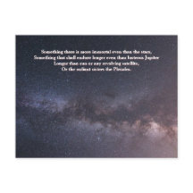 "Mais Imortal que as Estrelas" Citação Via Láctea