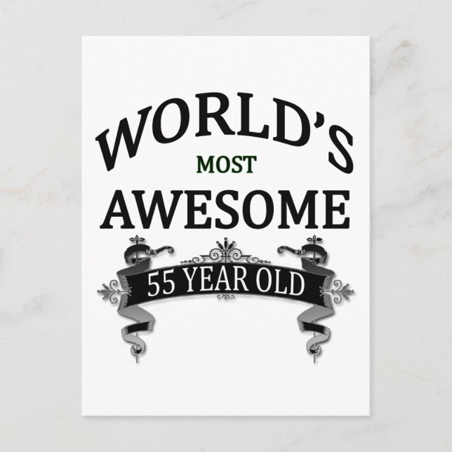 Cartão Postal Mais Incrível do Mundo aos 55 anos (Frente)