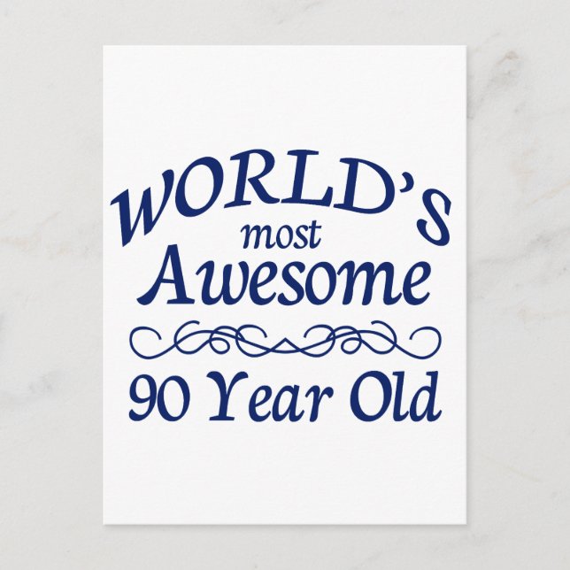 Cartão Postal Mais Incrível do Mundo aos 90 Anos (Frente)