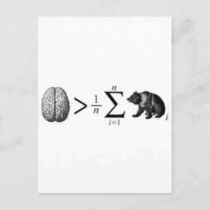 Cartão Postal Mais Inteligente Que O Urso Médio