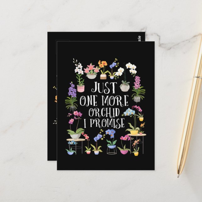 Cartão Postal Mais Uma Orquídea Eu Prometo (Frente/Verso In Situ)