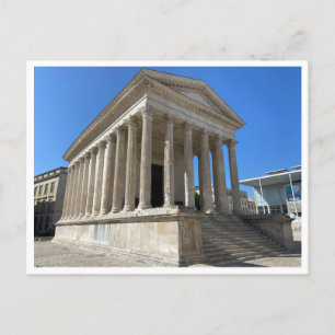 Cartão Postal Maison Carrée in Nîmes, França