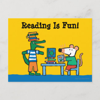 Cartão Postal Maisy e Amigos Aproveitem a Biblioteca