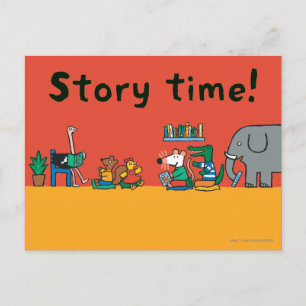 Cartão Postal Maisy e Amigos lidos juntos