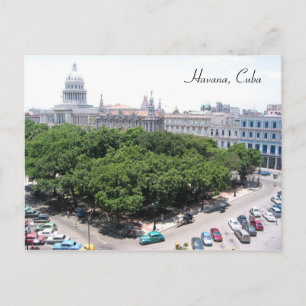 Cartão Postal maiúsculo quadrado verde