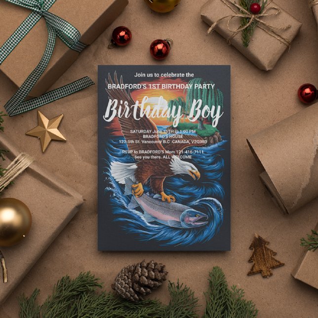 Cartão Postal Majestade em Voo: Águia Planando Sobre Peixes (Criador carregado)