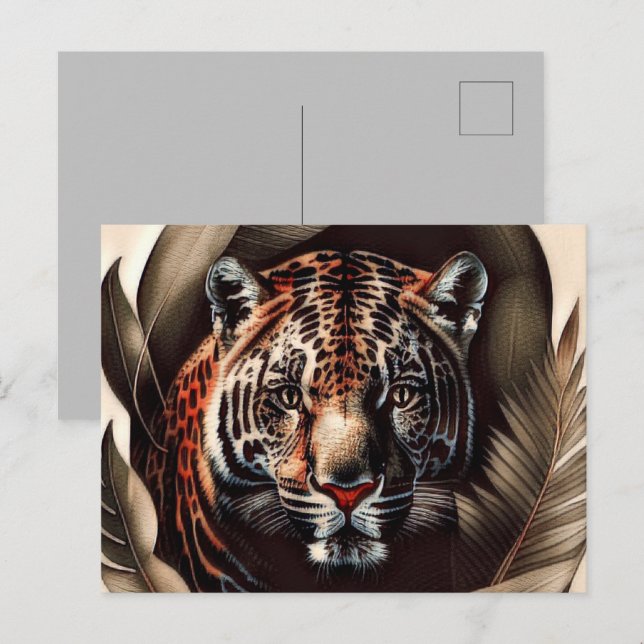 Cartão Postal Majestade Jaguar - Rei Da Selva (Frente/Verso)