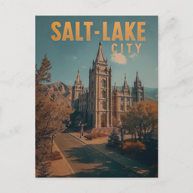 Cartão Postal Majestade Montanhosa: Salt Lake City (Frente)