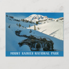 Cartão Postal Majestade Snowbound Monte Rainier