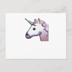 Cartão Postal Majestade Unicorn Emoji