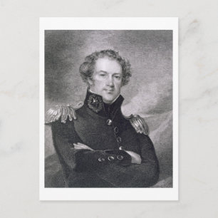 Cartão Postal Major-general Alexander Macomb (1782-1842), gravur