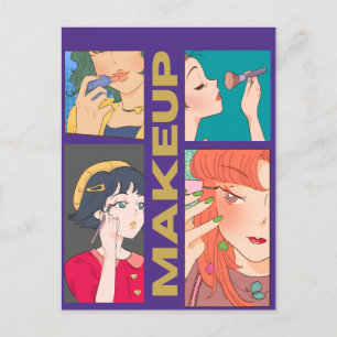 CARTÃO POSTAL MAKEUP GIRLS