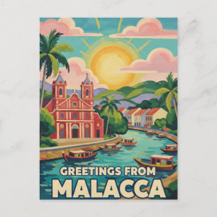 Cartão Postal Malaca  Malásia
