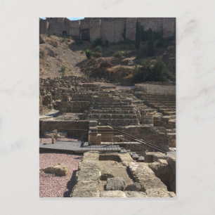 Cartão Postal Málaga; anfiteatro