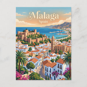 Cartão Postal Málaga, Espanha