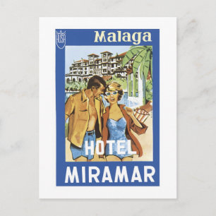 Cartão Postal Malaga Hotel Miramar