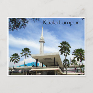Cartão Postal malaia mesquita kl