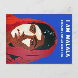 CARTÃO POSTAL MALALA YOUSAFZAI