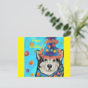 Cartão Postal Malamute do Alasca